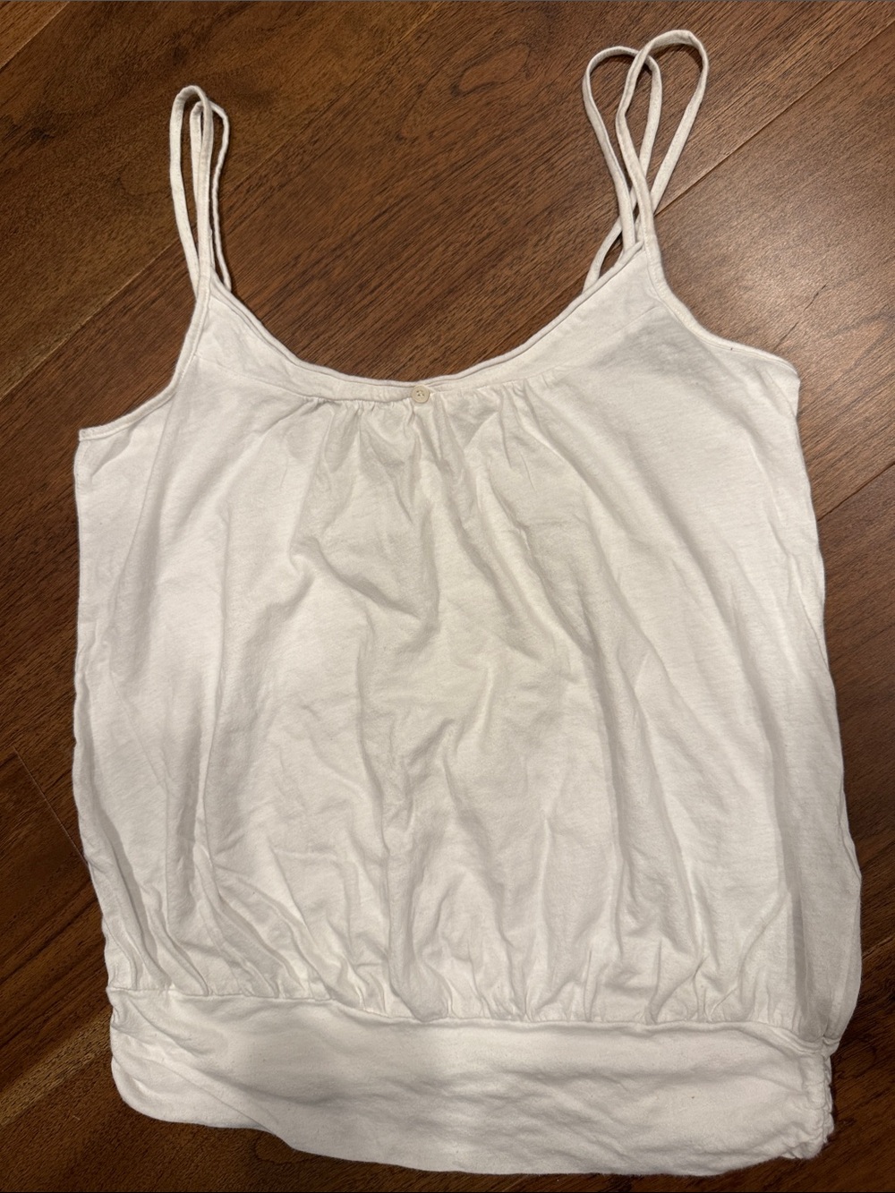 Vintage 100% cotton tank with button details